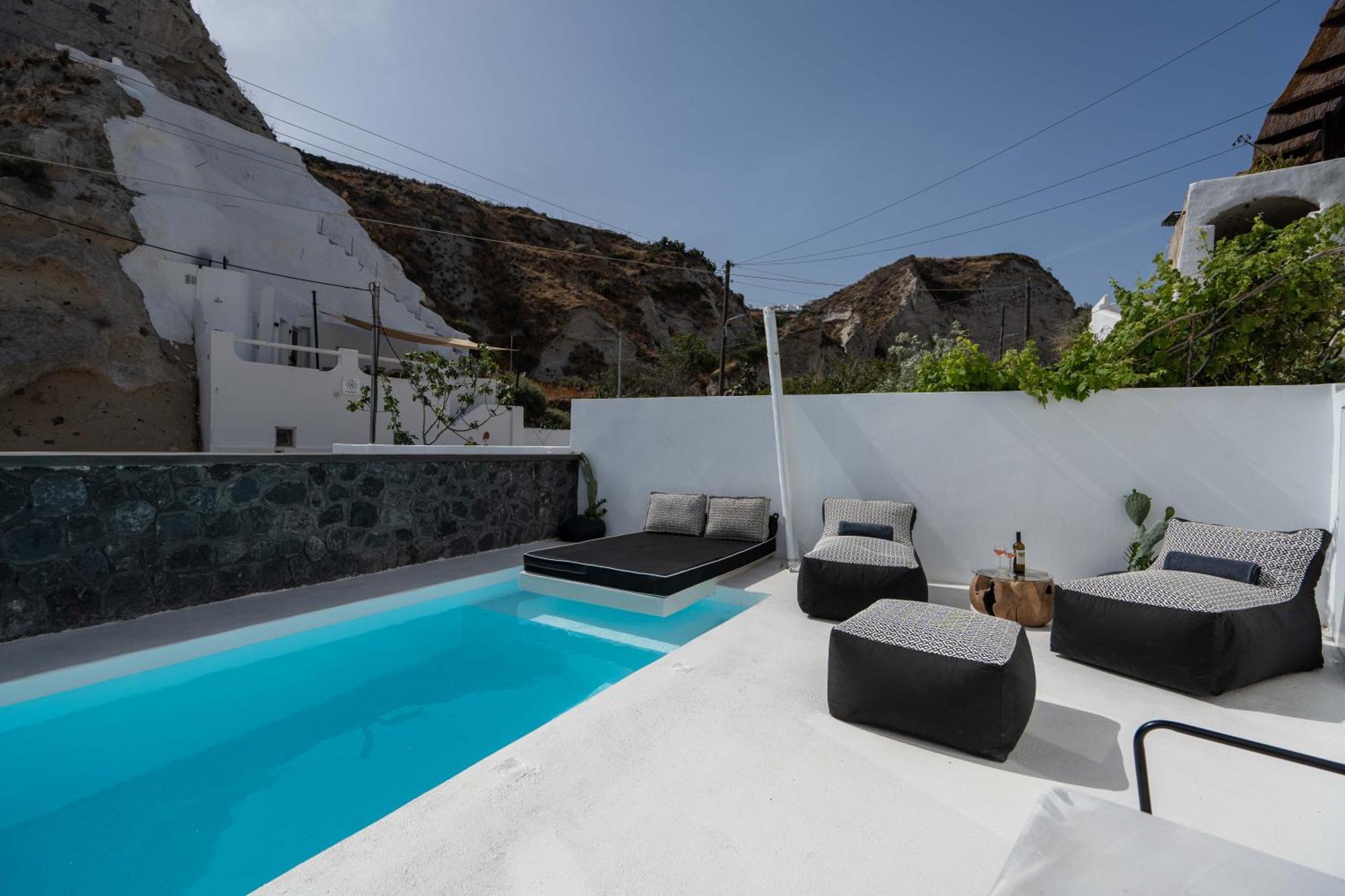 The Magic Luxury Cave Suites Vóthon Exterior foto