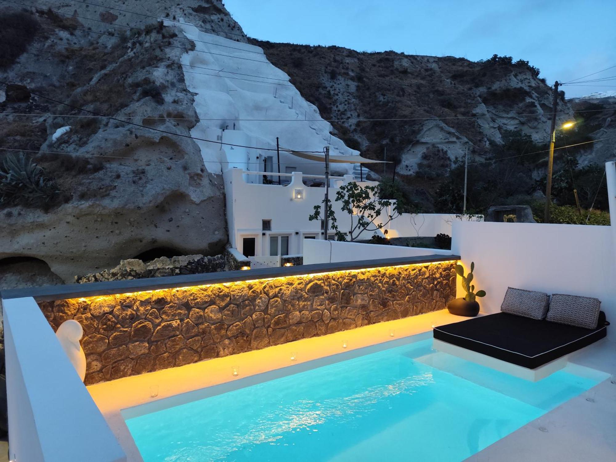 The Magic Luxury Cave Suites Vóthon Exterior foto